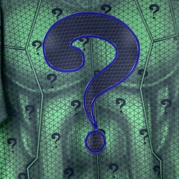 T-shirt Men's Size Large All-Over Print The Riddler DC Comics Supervillain - Picture 3 of 8